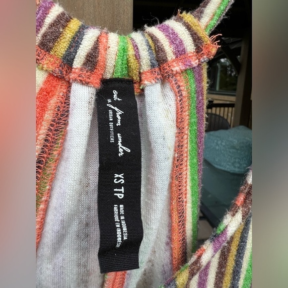 Urban Outfitters Women's Valtina Terry Cloth Short Romper Colorful Size XS - Picture 6 of 6